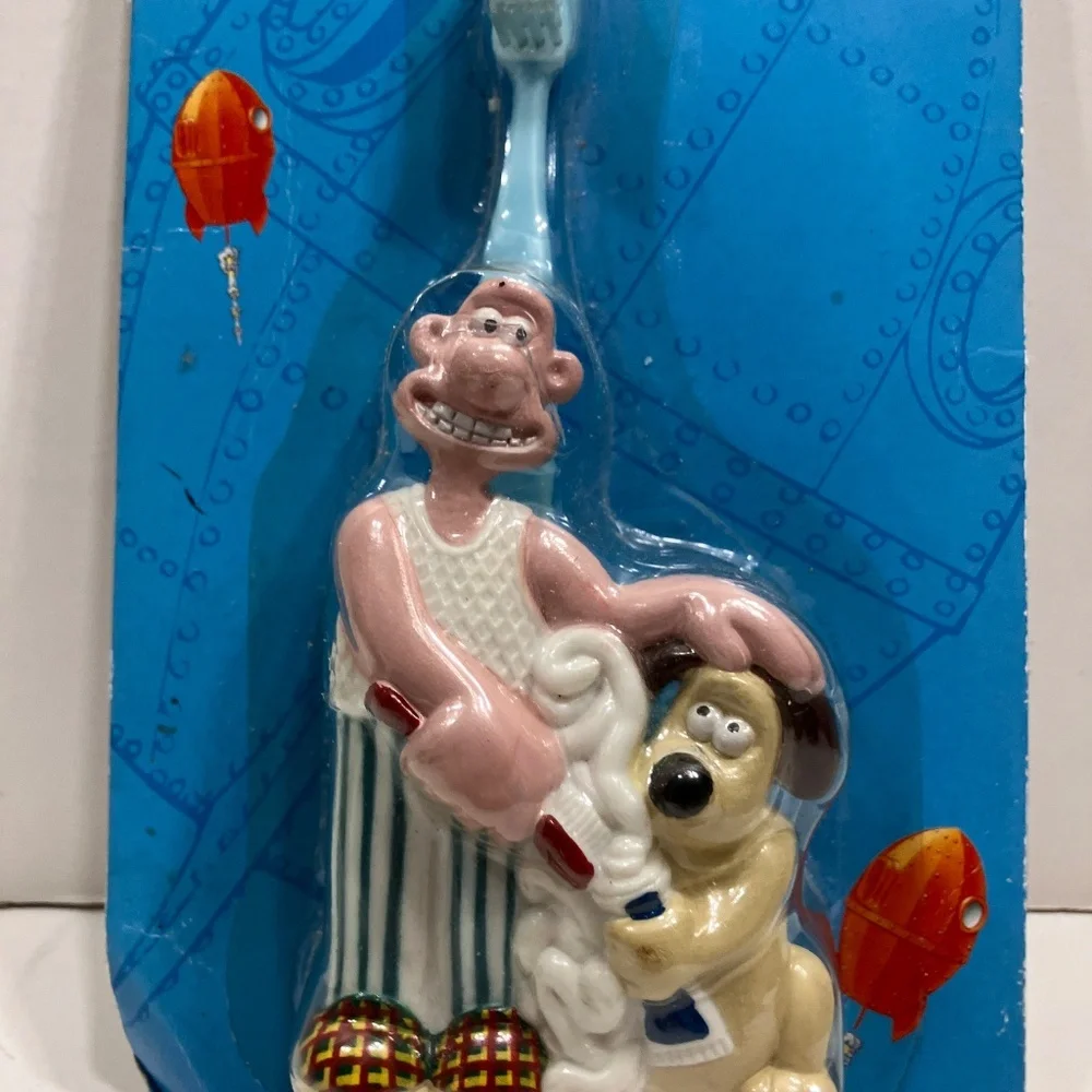 Vintage Wallace and Gromit Toothbrush Holder